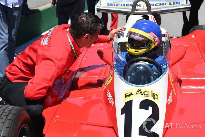 Jacques Villeneuve, pilota el Ferrari 312 T3 con el que su padre ganó el GP de Canadá de 1978