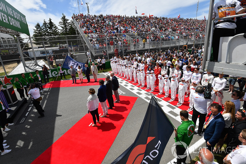 National Anthem is observed on the grid