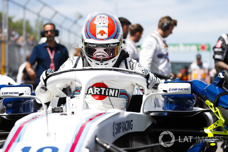 Lance Stroll, Williams Racing, on the grid