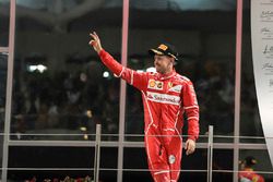 Podium: third place Sebastian Vettel, Ferrari