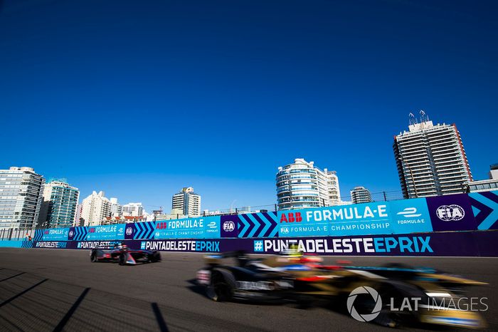 Jean-Eric Vergne venceu o ePrix de Punta del Este, no Uruguai. O francês, líder do campeonato, segurou o brasileiro Lucas di Grassi, que terminou em 2º.