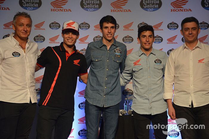 Eric Granado, Álex Márquez y Marc Márquez
