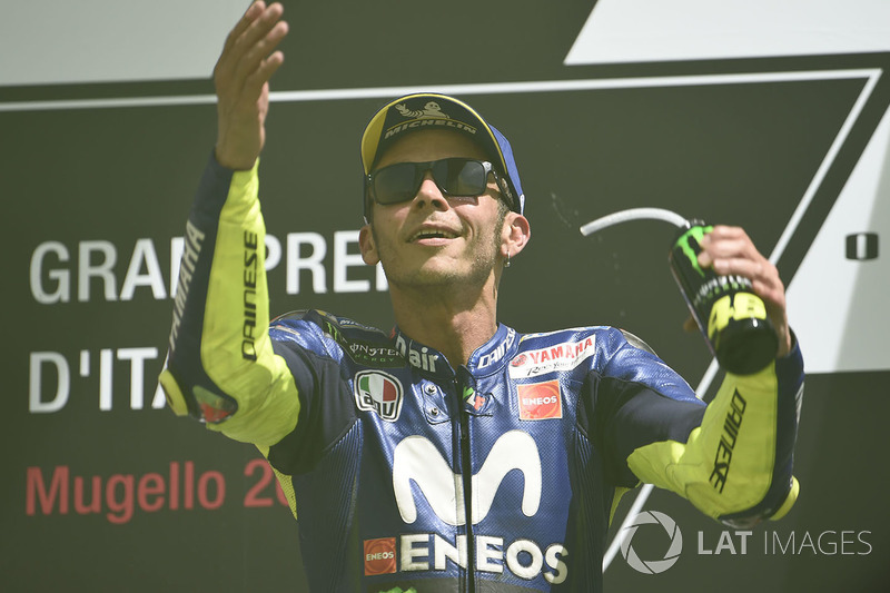 Podium: third place Valentino Rossi, Yamaha Factory Racing