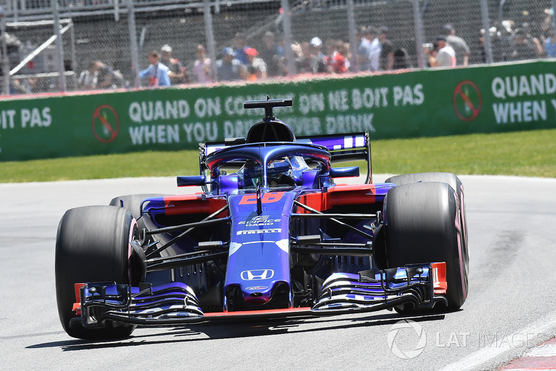 Hartley after his lap 1 collision with Stroll
