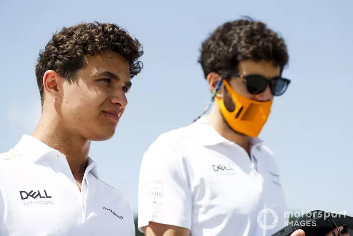 Lando Norris, McLaren, recorre la pista