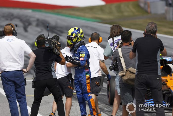 Segundo puesto Lando Norris, McLaren MCL35M