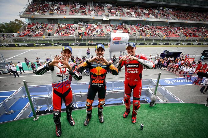 Podio: 1º Miguel Oliveira, Red Bull KTM Factory Racing; 2º Johann Zarco, Pramac Racing; 3º Jack Miller, Ducati Team