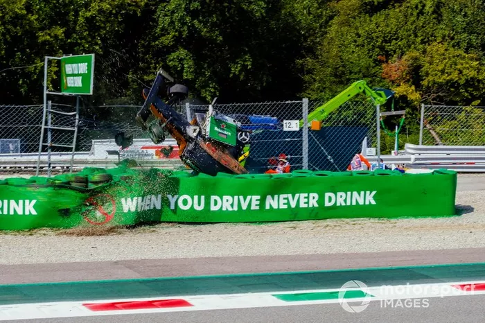 El accidente de Alexander Peroni, Campos Racing, en Monza