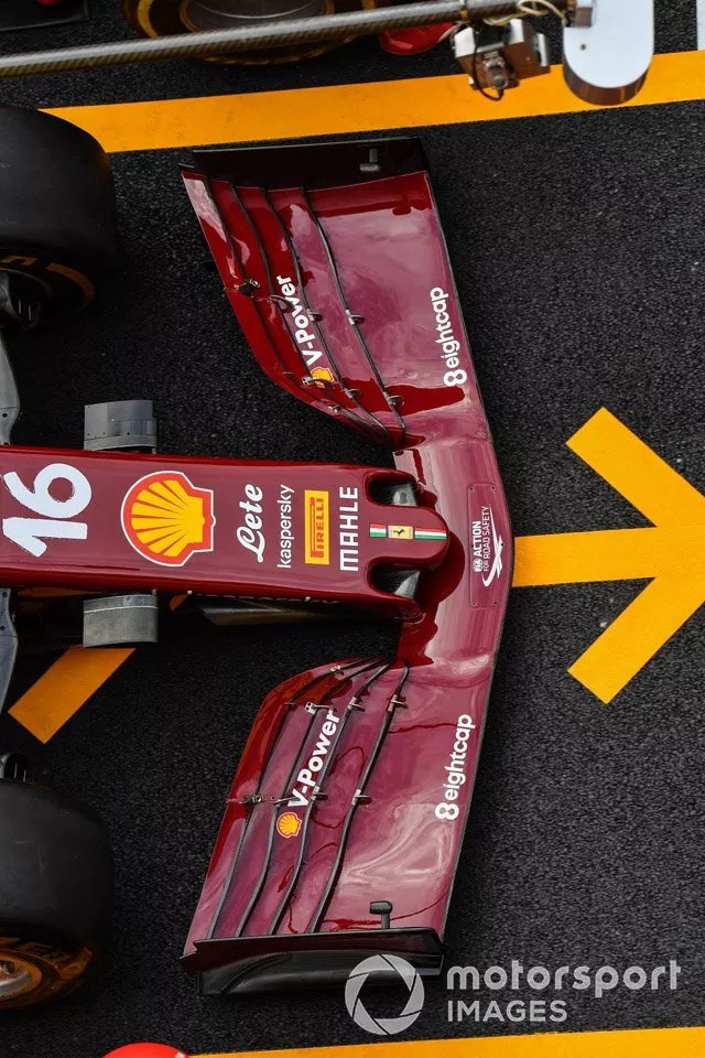 Ala anteriore della Ferrari SF1000 di Charles Leclerc 