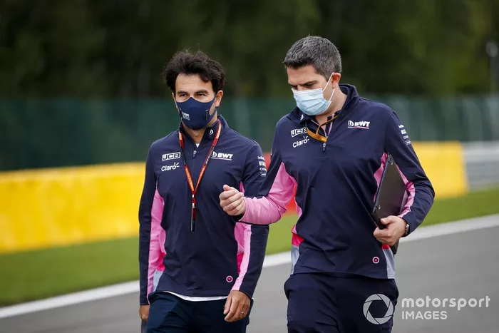Sergio Pérez, Racing Point, recorre la pista