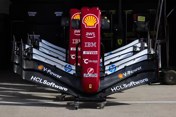 Ferrari front wings detail
