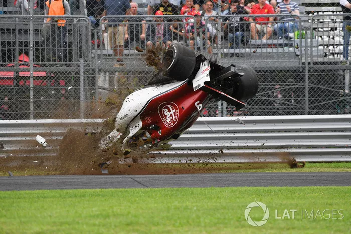 L'accident de Marcus Ericsson, Sauber C37 
