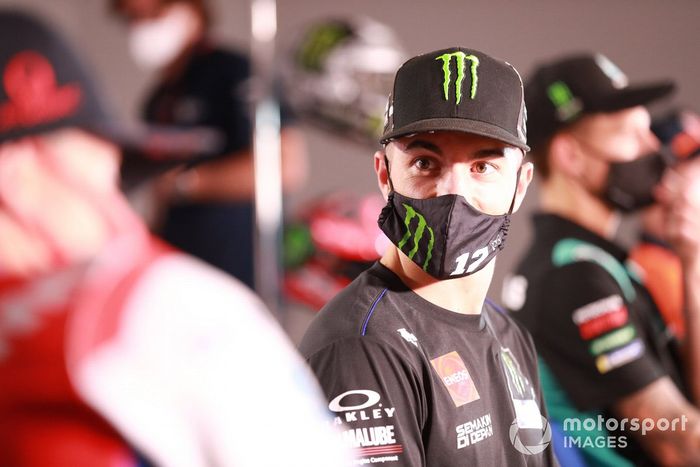 Maverick Viñales, Yamaha Factory Racing, en la conferencia de prensa