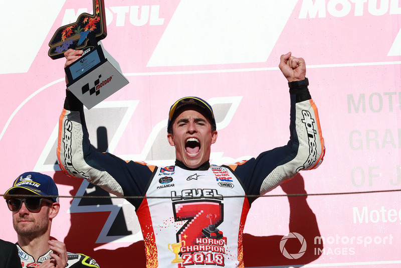 Podio Marc Marquez, Repsol Honda Team