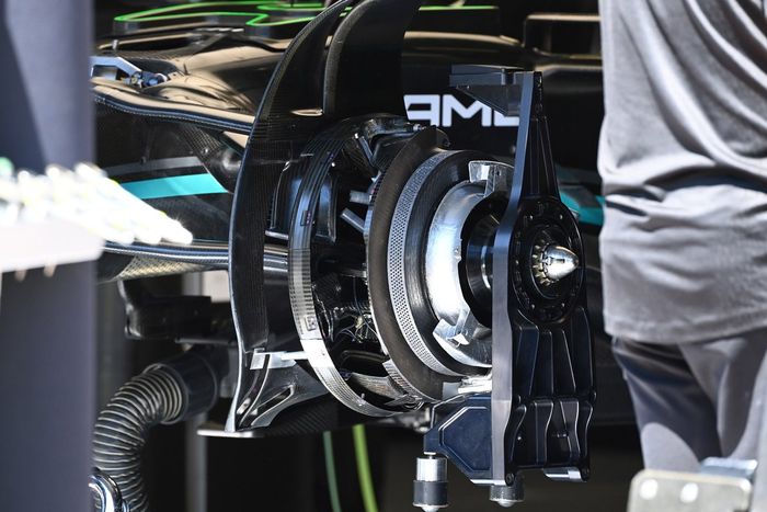 Mercedes W14 detalles técnicos