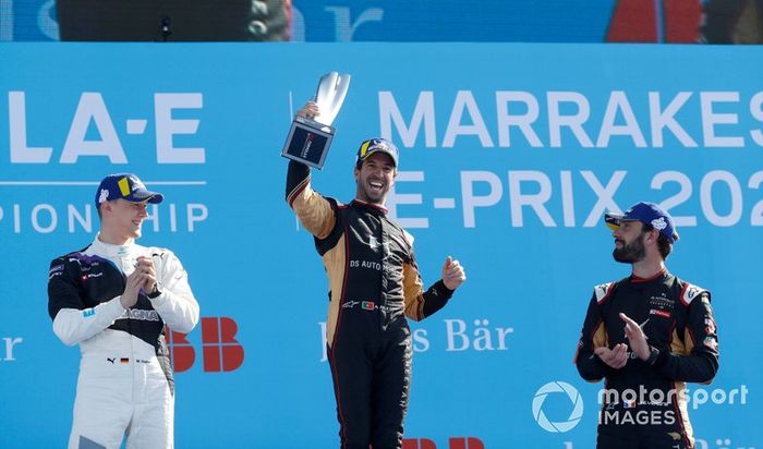 Podio: ganador de la carrera Antonio Felix da Costa, DS Techeetah segundo lugar Maximilian Günther, BMW I Andretti Motorsports, tercer lugar Jean-Eric Vergne, DS Techeetah