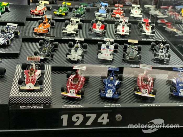 Colección de coches miniatura de F1