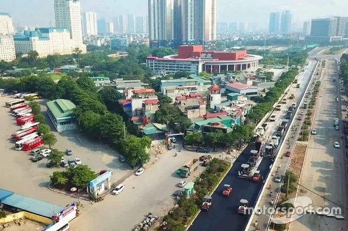 El circuito de F1 de Hanoi está en marcha
