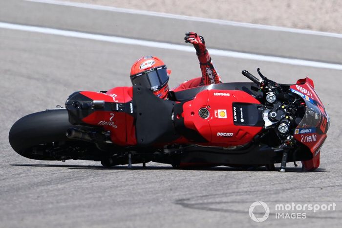 Caída de Francesco Bagnaia, Ducati Team