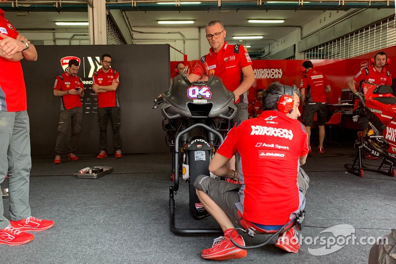 Andrea Dovizioso, Ducati Team with new fairing