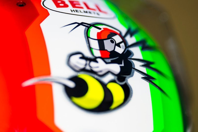 Il casco di Antonio Giovinazzi