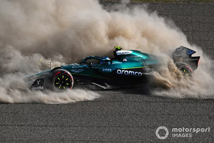 Fernando Alonso, Aston Martin Racing crash