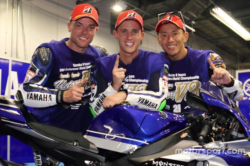 I vincitori #21 Yamaha Factory Racing Team: Katsuyuki Nakasuga, Pol Espargaro, Alex Lowes