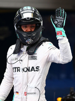 Polezitter Nico Rosberg, Mercedes AMG F1 Team