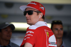 Kimi Raikkonen, Ferrari on the drivers parade
