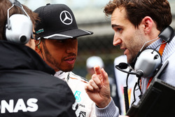 Lewis Hamilton, Mercedes AMG F1, sulla griglia