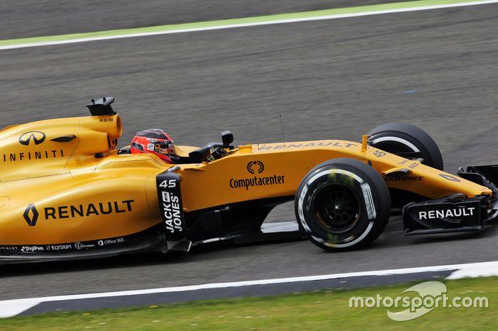 Esteban Ocon, Renault Sport F1 Team R16 Piloto de pruebas, en la PL1 del GP de Gran Bretaña 2016