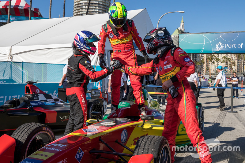 Sieger Lucas di Grassi, ABT Schaeffler Audi Sport; 2.  Stéphane Sarrazin, Venturi; 3. Daniel Abt, AB