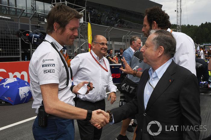 Rob Smedley, Williams y Jean Todt, Pressidente de FIA.