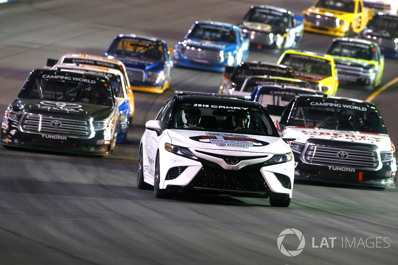 2018 Toyota Camry pace car, Christopher Bell, Kyle Busch Motorsports Toyota, Myatt Snider, Kyle Busc