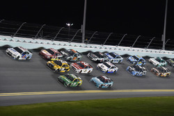 Jimmie Johnson, Hendrick Motorsports Chevrolet, Daniel Suárez, Joe Gibbs Racing Toyota, Matt Kenseth, Joe Gibbs Racing Toyota