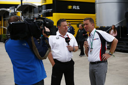 Zak Brown, Executive Director, McLaren Technology Group, talks to Craig Slater of Sky