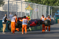 Разбитый автомобиль RB13 Макса Ферстаппена, Red Bull Racing