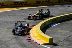 Jean-Eric Vergne, Techeetah, leads Daniel Abt, ABT Schaeffler Audi Sport