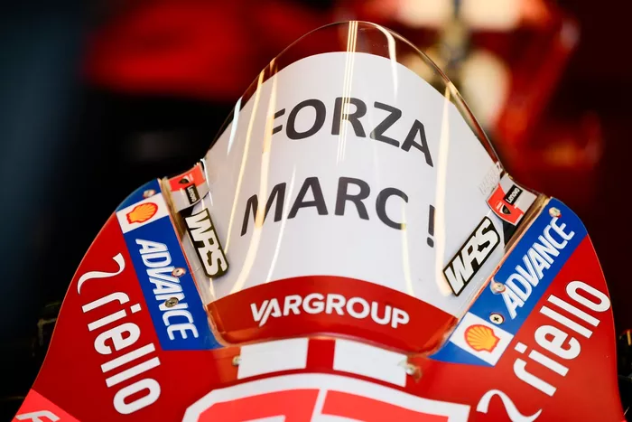 Message of support for Marc Marquez, Ducati Team