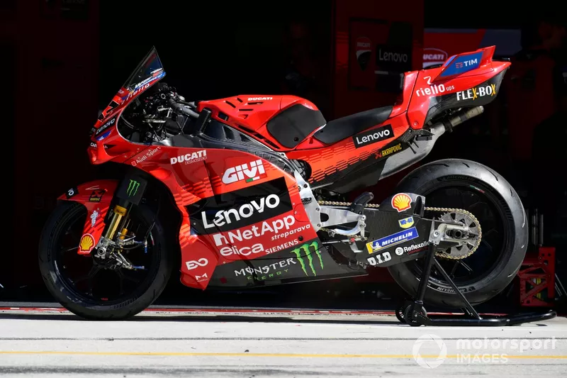 Moto de l'équipe Ducati