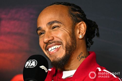 Lewis Hamilton, Ferrari en la rueda de prensa