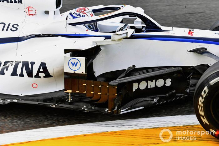 Bargeboards del monoplaza de Nicholas Latifi, Williams FW43