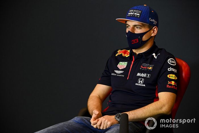 Max Verstappen, Red Bull Racing, en la conferencia de prensa