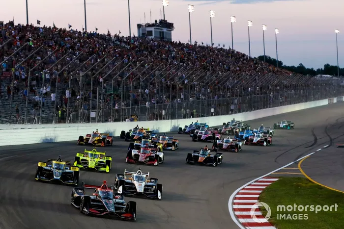 Will Power, Team Penske Chevrolet, StartColton Herta, Andretti Autosport w/ Curb-Agajanian Honda, Simon Pagenaud, Team Penske Chevrolet, Josef Newgarden, Team Penske Chevrolet, Marcus Ericsson, Chip Ganassi Racing Honda, Patricio O'Ward, Arrow McLaren SP Chevrolet, Felix Rosenqvist, Arrow McLaren SP Chevrolet, Scott Dixon, Chip Ganassi Racing Honda