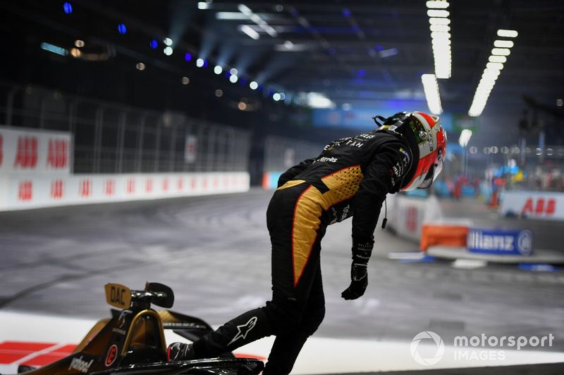 El coche dañado de Antonio Felix Da Costa, DS Techeetah