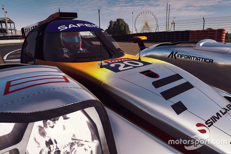 #20 Team Redline Oreca 07 LMP2: Max Verstappen, Lando Norris, Atze Kerkhof, Greger Huttu