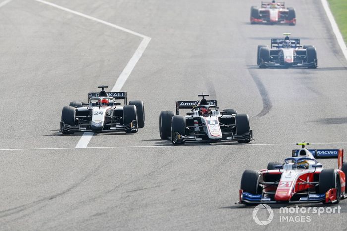 Nikita Mazepin, Hitech Grand Prix and Marcus Armstrong, ART Grand Prix 