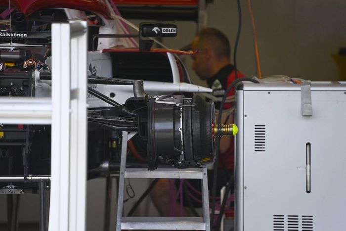 Detalle de freno del Alfa Romeo Racing C41