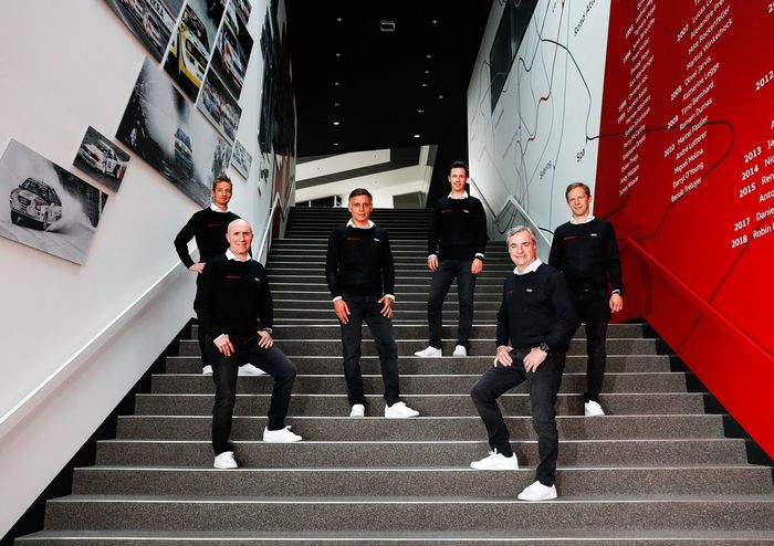 Édouard Boulanger, Stéphane Peterhansel, Lucas Cruz, Emil Bergkvist, Carlos Sainz,  Mattias Ekström, Audi Sport