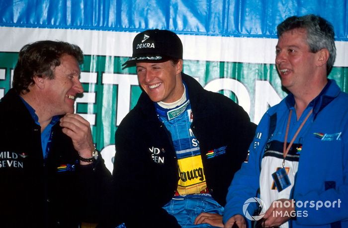 Michael Schumacher, Benetton con Tom Walkinshaw, Benetton y Pat Symonds, Benetton
